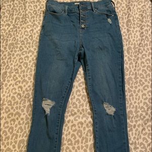 ripped jeggings from pacsun, size 27